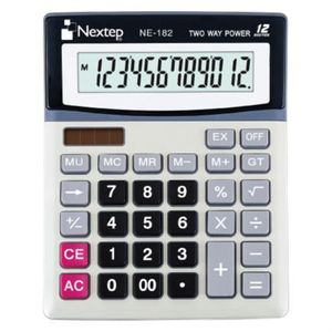 Calculadora Nextep 12 Dígitos Escritorio Bateria/Solar Nxpcacab001