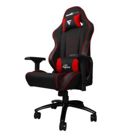 Silla-Game-Factor-CGC600-Tela-Reclinable-con-Descansa-Brazos-4D-Estrella-Metalica-Color-Rojo-Negro