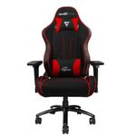 Silla-Game-Factor-CGC600-Tela-Reclinable-con-Descansa-Brazos-4D-Estrella-Metalica-Color-Rojo-Negro