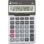 42702 - Calculadora Nextep 12 Dígitos Cubierta Metálica Semiescritorio Batería Solar