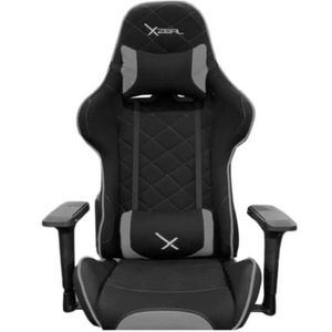 Silla Gamer Stylos Xz25 Tela/Brazos 4D Soporte Lumbar Color Negro Xzcaccal012
