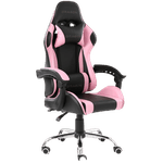 Silla Gamer Ergonómica Dragón XT Modelo Falkor Color Negro-Rosa