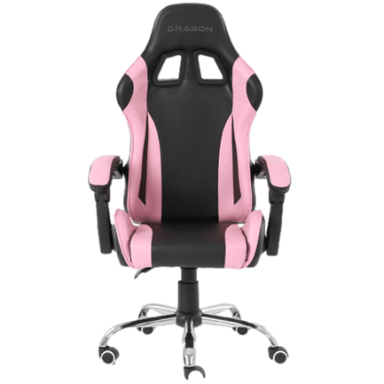 Silla Gamer Ergonómica Dragón XT Modelo Falkor Color Negro-Rosa