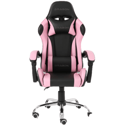 Silla Gamer Ergonómica Dragón XT Modelo Falkor Color Negro-Rosa