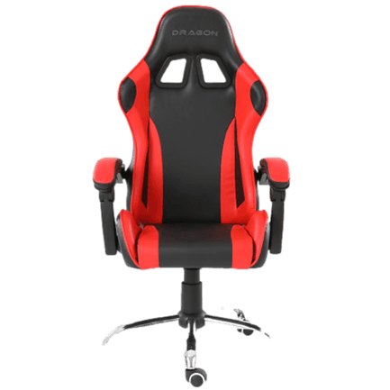 Silla Gamer Ergonómica Dragón XT Modelo Falkor Color Negro-Rojo