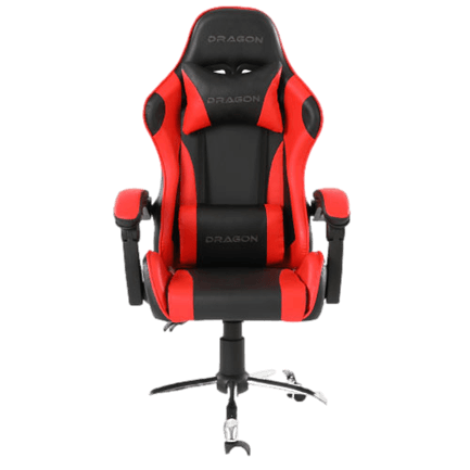Silla Gamer Ergonómica Dragón XT Modelo Falkor Color Negro-Rojo
