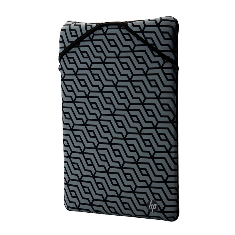 FUNDA PARA LAPTOP HP 14 PROTECCION REVERSIBLE NEGRO/GEO