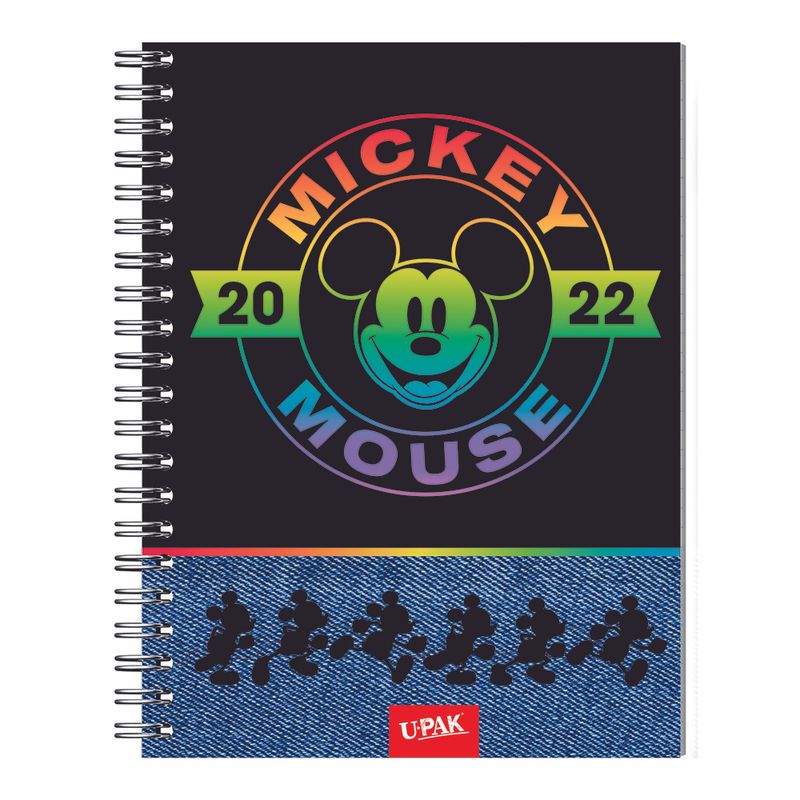 CUADERNO ESPIRAL PROFESIONAL 100H RAYAS MICKEY