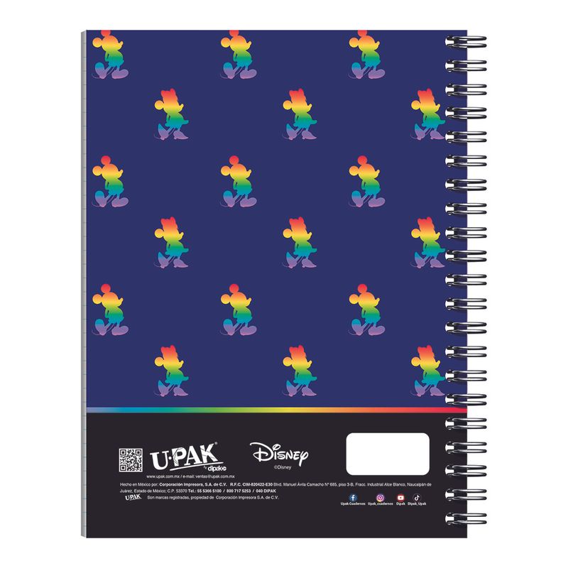 CUADERNO ESPIRAL PROFESIONAL 100H RAYAS MICKEY