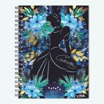 CUADERNO ESPIRAL PROFESIONAL 100H RAYAS PRINCESAS FLORAL