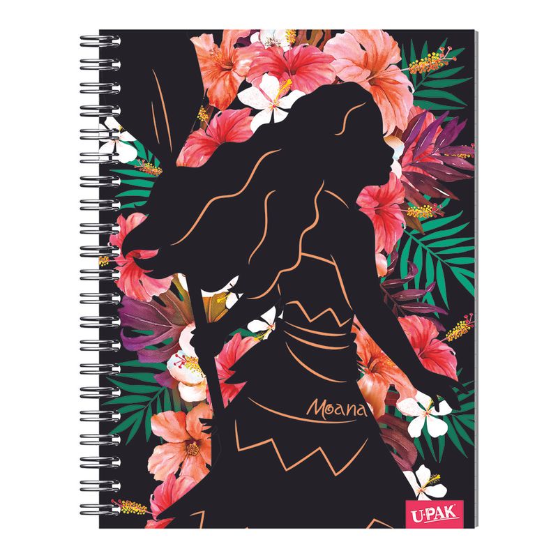 CUADERNO ESPIRAL PROFESIONAL 100H RAYAS PRINCESAS FLORAL