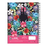 CUADERNO ESPIRAL PROFESIONAL 100H RAYAS PRINCESAS FLORAL