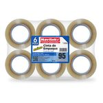 CINTA EMPAQUE TRANSPARENTE NAVITEK CON 6 48X150 MTS