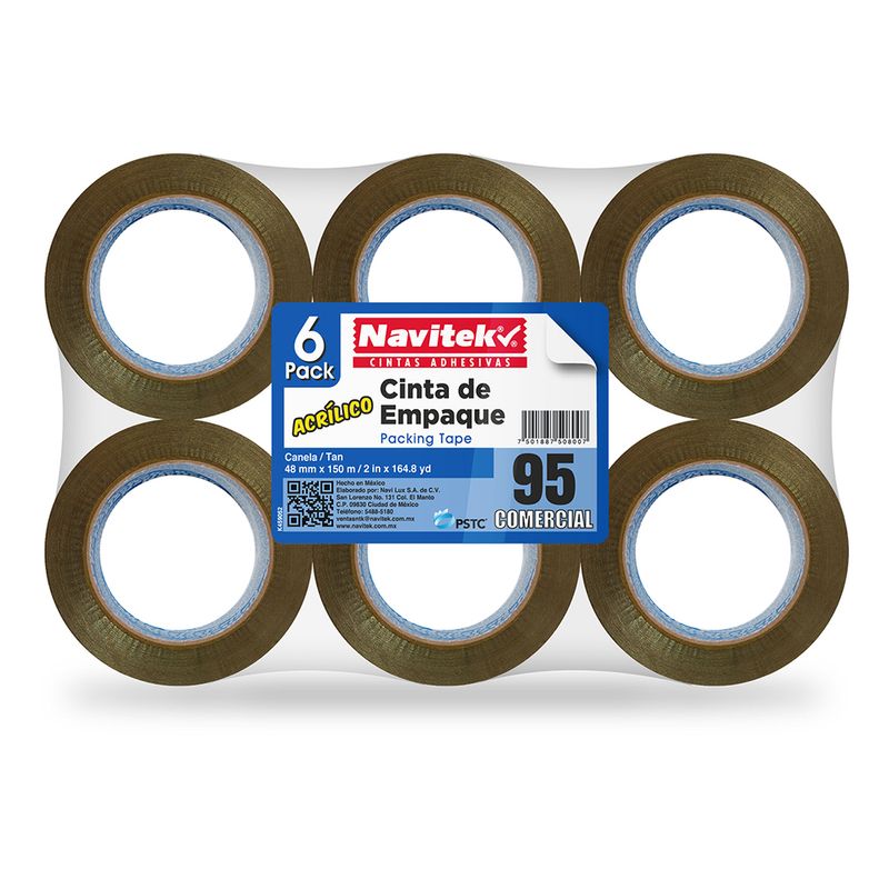 CINTA EMPAQUE CANELA NAVITEK CON 6 48X150 MTS