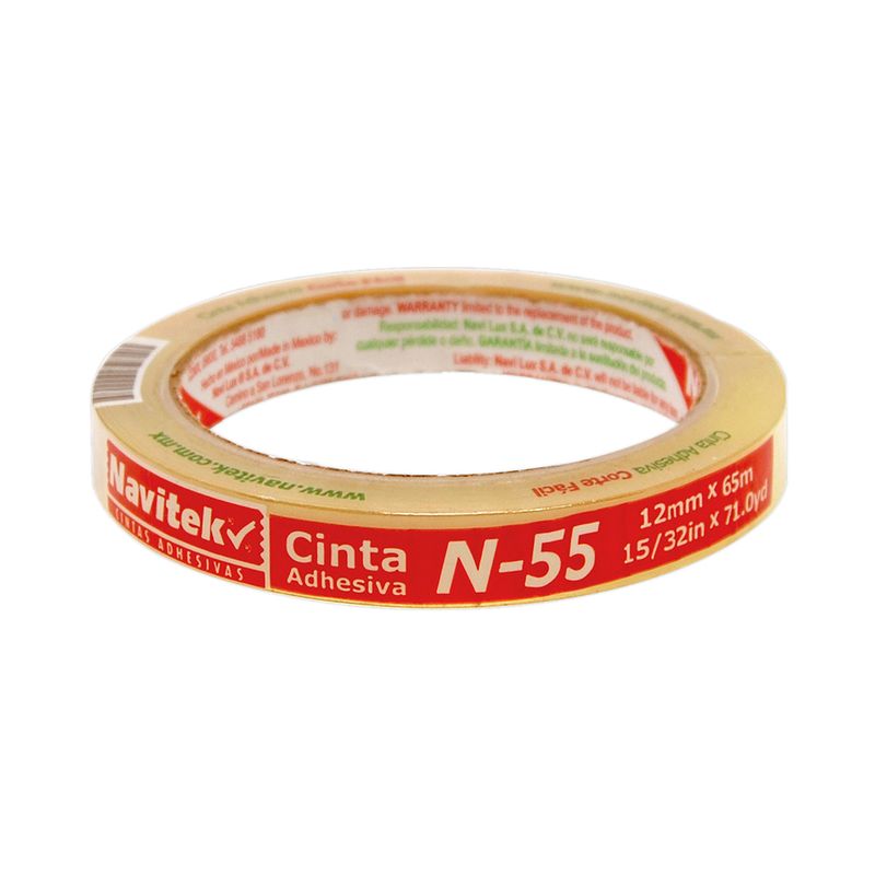 CINTA ADHESIVA TRANSPARENTE NAVITEK 12X65