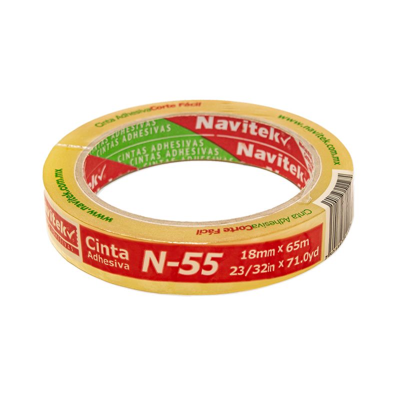 CINTA ADHESIVA TRANSPARENTE NAVITEK 18X65