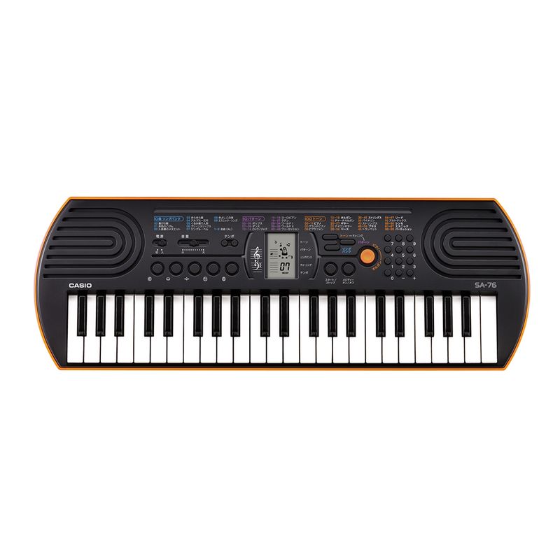 TECLADO MUSICAL CASIO SA-76 NARANJA