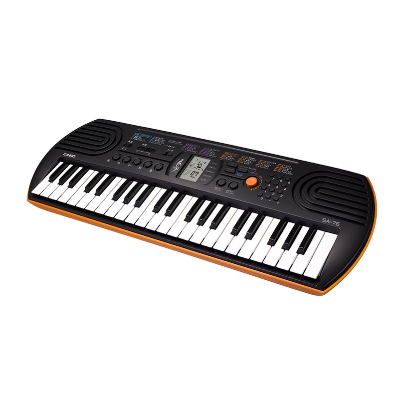 TECLADO MUSICAL CASIO SA-76 NARANJA