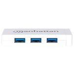 9709 - Hub Manhattan USB 3 0 con 3 Puertos/Adaptador Gigabit Ethernet
