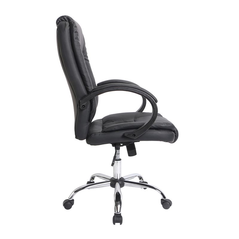 SILLON EJECUTIVO RESP ALTO VINIPIEL GOLDEN NEGRO