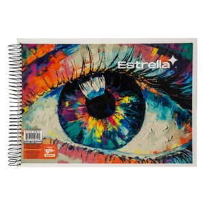 Block De Dibujo Espiral 50H Blanco Estrella 0629