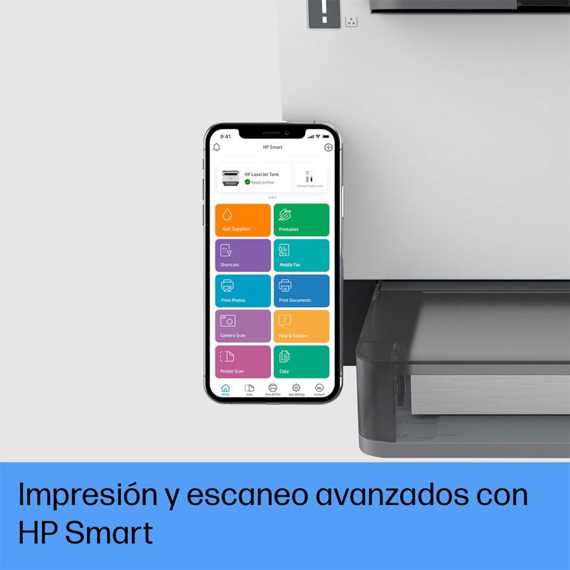 Multifuncional HP LaserJet Tank MFP 1602w Monocromática Láser