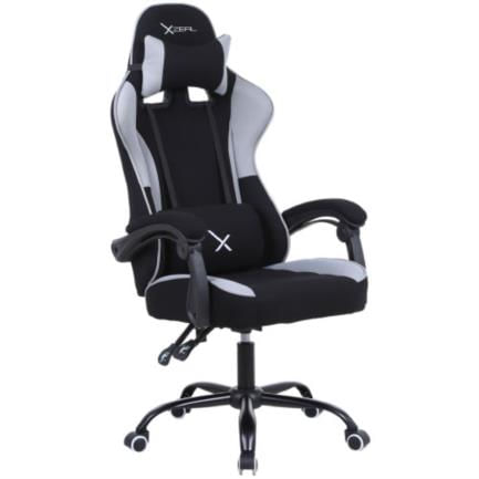 Silla Gamer Stylos XZ20 Tela/Brazo Ajustable Soporte Lumbar Color Gris