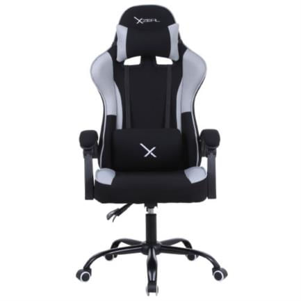 Silla Gamer Stylos XZ20 Tela/Brazo Ajustable Soporte Lumbar Color Gris