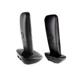 TELEFONO INALAMBRICO MOTOROLA MOTO500-2 DUO, IDENTIFICADOR, COLOR NEGRO