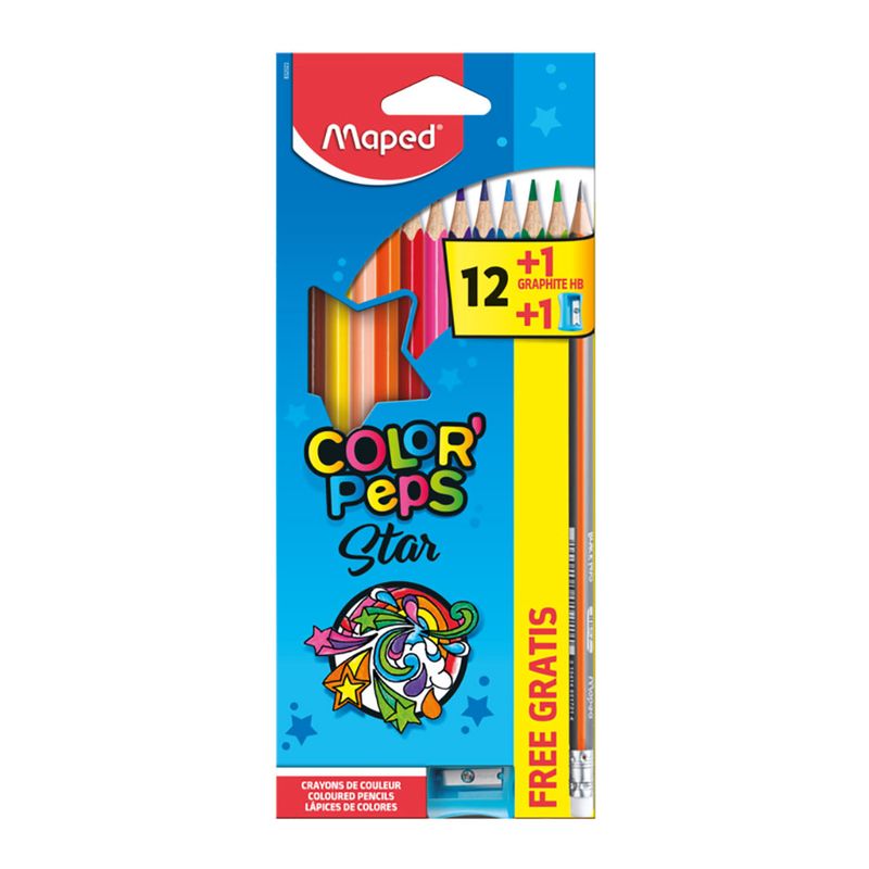 LAPICES DE COLOR 12-L TRIANGULAR COLORPEPS