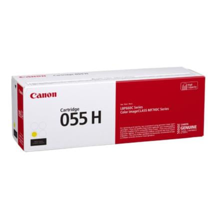 37009 - Tóner Canon Cartridge 055H 2300 Páginas Color Amarillo
