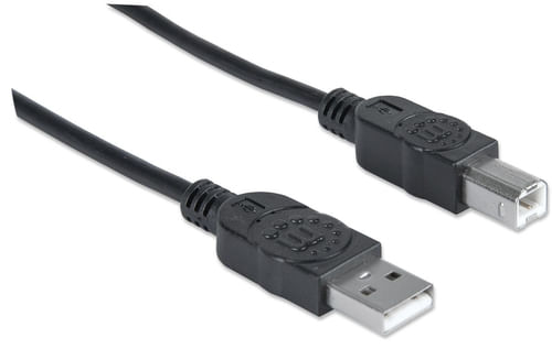 Manhattan USB 20 A/B cable USB 3 m USB A USB B Negro