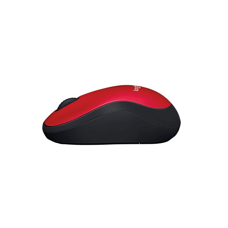 MOUSE INALAMBRICO M185 NEGRO/ROJO
