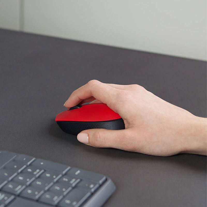 MOUSE INALAMBRICO M170 NEGRO/ROJO