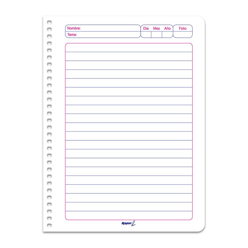 CUADERNO ESPIRAL FRANCES 100H RAYAS ESTRELLA
