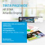 CARTUCHO DE TINTA HP 974 AMARILLO L0R93AL