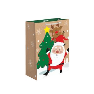 Bolsa Regalo Mediana Kraft Navidad 4520025916