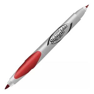 Marcador Permanente Doble Punta Rojo Signalduo 301.3300Ro