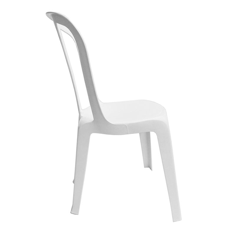 SILLA PLASTICA SIN BRAZOS VENECIA BLANCA