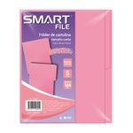 FOLDER CARTA ROSA PASTEL C/5PZAS