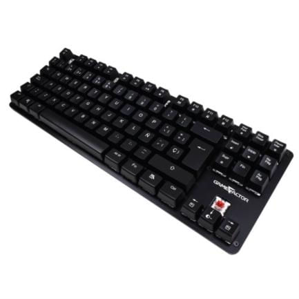 Teclado Mecánico Game Factor KBG500-RD RGB Tenkeyless USB Switch Rojo Color Negro