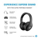 AUDIFONOS DIADEMA BLUETOOTH HP 500 NEGRO