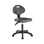 SILLA INDUSTRIAL SIN BRAZOS C/ARILLO ACERO INOXIDABLE CON RUEDAS
