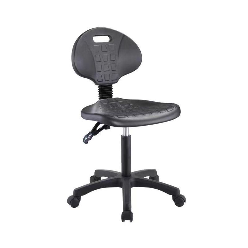 SILLA INDUSTRIAL SIN BRAZOS C/ARILLO ACERO INOXIDABLE CON RUEDAS