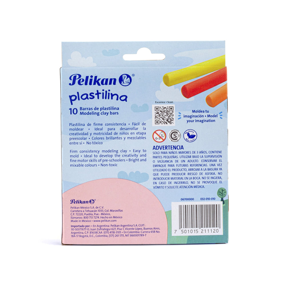 Plastilina Oxford Barra 15 Gr. Estuche de 12. Plastilinas y pasta blandiver . La Superpapelería