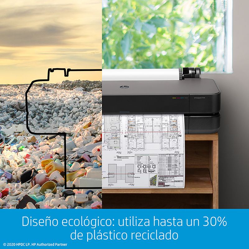 PLOTTER HP DESIGNJET T250 DE 24 PULG NEGRO