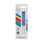 Repuesto Bolígrafo Parker tinta azul Punta Media 2pzas