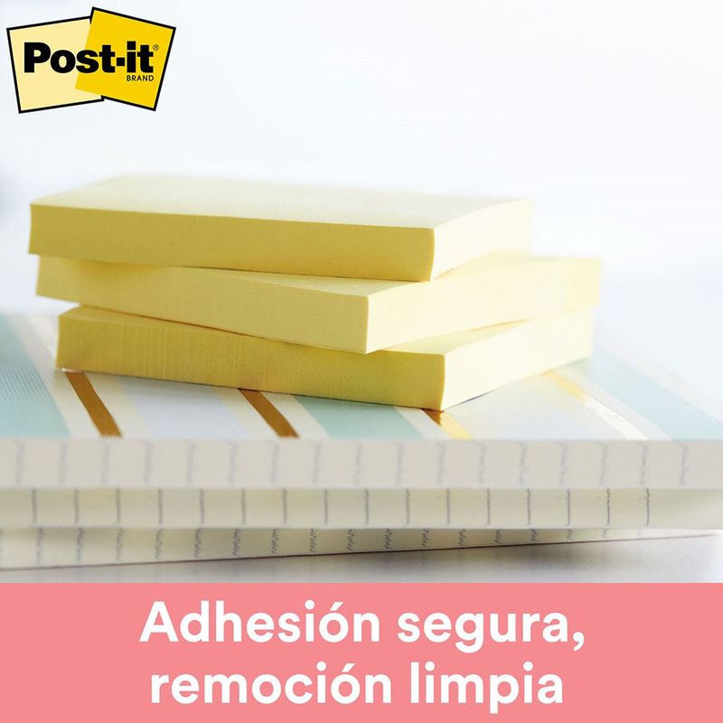 NOTAS ADHESIVAS 3x3 AMARILLO C/100H