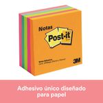 NOTAS ADHESIVAS 3x3 CUBO NEON C/375H