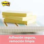 NOTAS ADHESIVAS 3x3 AMARILLO C/100HJS PQTE CON 12